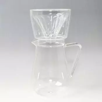 Капельница Шаста прозрачная 420 мл с кофейной капельницей TWG-C-026