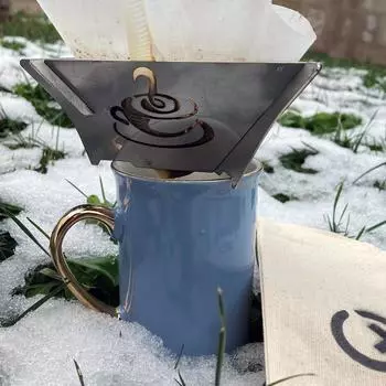 Капельный дистиллятор для кофе Camping Bear CoffeeX: Складной аппарат для приготовления кофе из нержавеющей стали