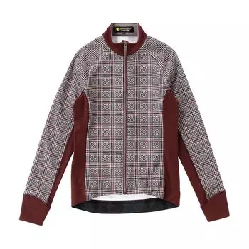 Kapelmuur Thermal Cycling Jacket for Made in Glen Check Size 38 Women s Fall/Winter (5°C-15°C) Japan, Maroon,