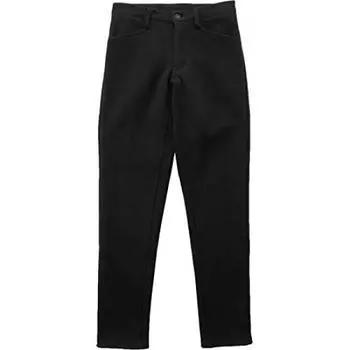 Kapelmuur Вязаные Размер 34 на японский размер Женские брюки с подкладкой из боа, Черные, kplp027, (Эквивалент XS) чёрный