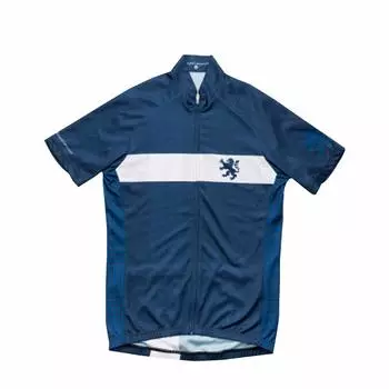 KAPELMUUR x Kyubey Дизайн Ограниченной Серии Велосипедная Джерси с Коротким Рукавом Капель Гусиная Лапка Унисекс Велосипедная и Гусиная Лапка Размер Джерси, Джерси, Синий,