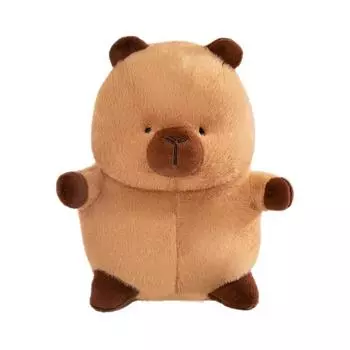 Капибала кукла плюшевая игрушка капибара шляпа кукла подушка мальчик и девочка спящая тряпичная кукла подарок [Small] 22cm (Doll Size)