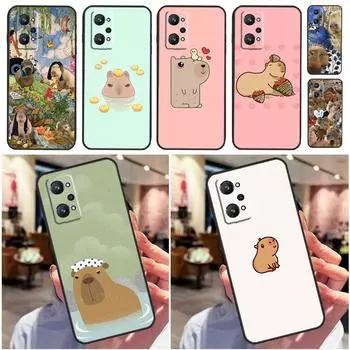 Капибара для Realme 10 8 9 Pro Plus 8i 9i C30 C35 C21Y C25Y C11 C15 C31 GT Neo 2 3 T GT Master Case Realme GT Neo3