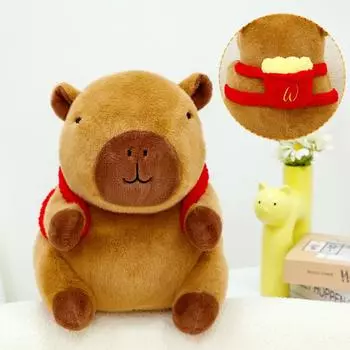 Капибара Фри Гурман Карта Кукла Милая Плюшевая Игрушка Игрушка для Игрового Автомата Подарок на День Рождения 25cm