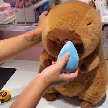 Капибара-грызун, имитация капибары, плюшевая игрушка, имитация капибары, капибара, плюшевая кукла, игрушка для девочек Runny Nose Capybara