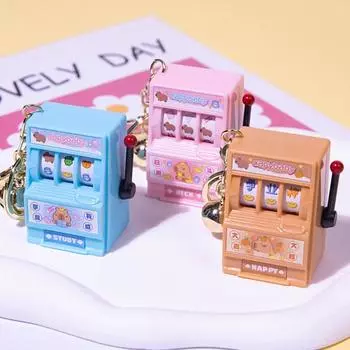 Капибара Капибара Машина Брелок Счастливый Фруктовый Автомат Мультфильм Сумка Подвеска Женщины brown-color keychain