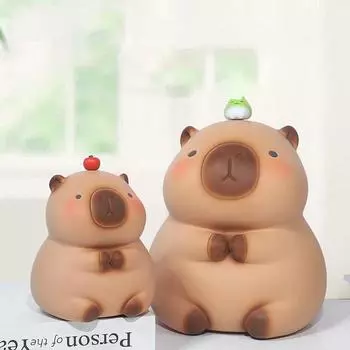 Капибара Копилка Копилка Капибала Копилка для сбережений Наличные Монеты Копилка для сбережений Денежный сейф Шкатулка для экономии серебра