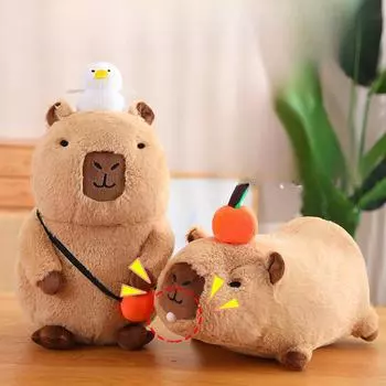 Капибара кукла плюшевая игрушка кукла милый мягкий подарок на день рождения уродливая милая кукла 20-30Cm