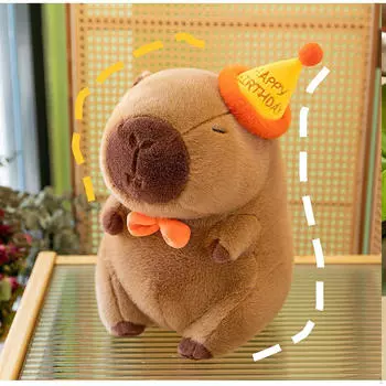 Капибара плюшевая игрушка кукла коллекционная для домашнего декора чучело животного