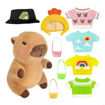 Капибара плюшевая игрушка кукла украшение комнаты мягкие рождественские подарки милые мягкие игрушки розовый