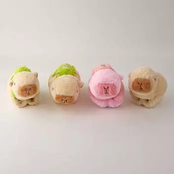 Капибара плюшевая игрушка в виде круга с хлопками Капибара аниме пушистая мягкая игрушка в виде обнимашек на запястье плюшевая мягкая кукла подарок на день рождения ребенка игрушка