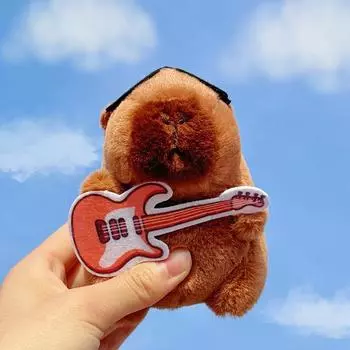 Капибара плюшевая кукла мультфильм брелок кулон мягкая кукла рюкзак кулон автомобиль сумка брелок декор детский подарок брелок 12cm светло-коричневого