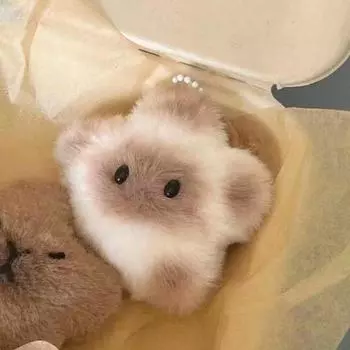 Капибара, плюшевая кукла, звезда, игрушка-писк, мультяшная звезда, брелок, кулон, мягкая кукла, рюкзак, автомобильная сумка, кольцо для ключей, декор, подарок для ребенка