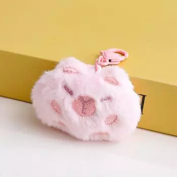 Капибара плюшевая подвеска мультяшная капибара брошь мягкая кукла брелок автомобильный брелок рюкзак сумка декор детский подарок