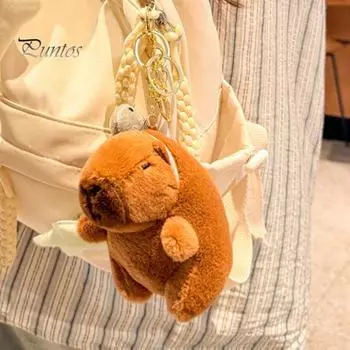 Капибара плюшевый брелок игрушка мягкие игрушки кулон животное амулет органайзер для ключей дети взрослые рюкзак аксессуары C