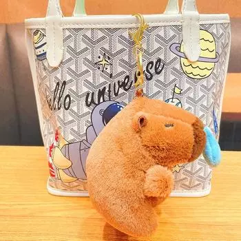 Капибара плюшевый брелок имитация Капибара аниме пушистые игрушки кукла мягкие игрушки