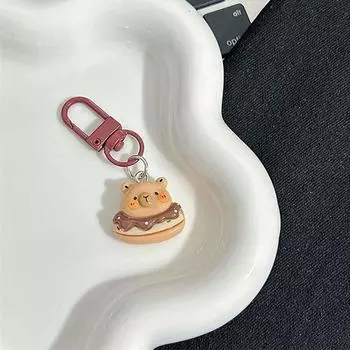 Капибара Пончик Капибара Подвеска Смола Капибара Сумка Висит Прекрасный Тыква Капибара Брелок Пара Style E