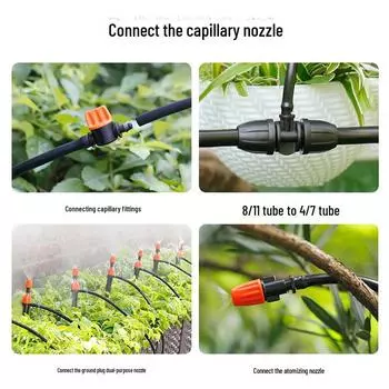 Капиллярная трубка 4/7 мм: Нетоксичный, безвкусный, мягкий, устойчивый к старению капельный ирригационный водопровод в наличии, экономит воду 4/7 PVC irrigation capillary tube