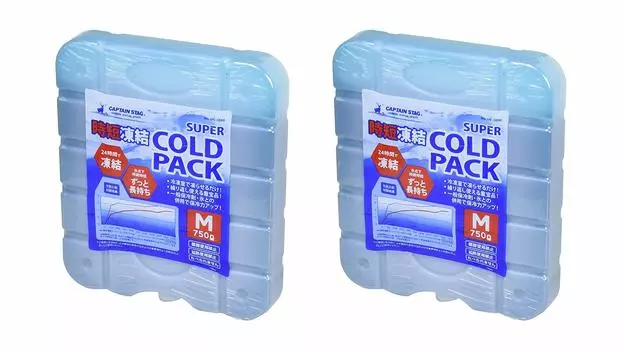 Капитан Олень (КАПИТАН ОЛЕНЬ) Пакет со льдом Time Freezing Super Cold Pack M Size 750g Set of 2 UZ-13195