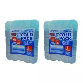 Капитан Олень (КАПИТАН ОЛЕНЬ) Пакет со льдом Экономия времени заморозка Суперхолодный пакет размер L 1000 г Набор из 2 шт. UZ-13193