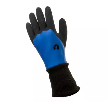Капитан Олень (КАПИТАН ОЛЕНЬ) Перчатки для защиты от холода, водонепроницаемые, ветрозащитные, с длинными ребрами, водонепроницаемые, защитные от холода, размер L, UX-2642, синие