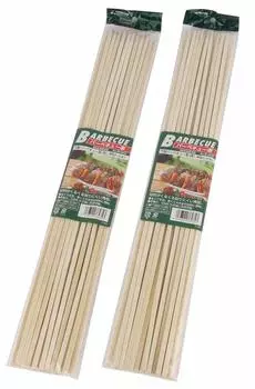 Капитан Олень (КАПИТАН ОЛЕНЬ) Шпажки для барбекю из бамбука квадратной формы 45 см [40 шт.] UZ-13214