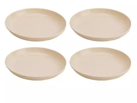 Капитан Олень (КАПИТАН ОЛЕНЬ) Sun Sun March Антибактериальные круглые тарелки 20 см, набор из 4 шт. MP-109