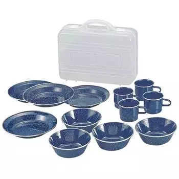 Капитан Стаг Капитан Стаг М 1078 [набор столовых приборов с эмалью на талии и футляром для переноски]