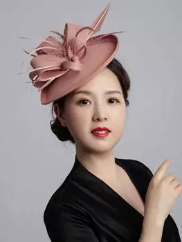 Каплевидная вуаль с петлей Sinamay и перьями, официальная шляпа, Дерби Кентукки, Аскот, Кубок Мельбурна, церковный головной убор