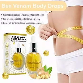 Капли для тела пчелы, капли для кишечника пчелы. Капли для живота от жжения. Способствует пищеварению, улучшает здоровье кишечника, 30 мл One Size