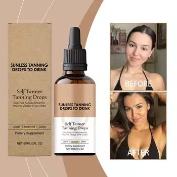 Капли Sun Free Drops удобны, постепенно тонируют кожу и подходят для всех типов кожи.. Чернящие капли подходят для всех типов кожи 60 мл One Size чёрный