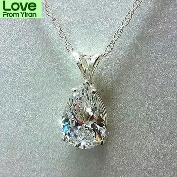 Капля воды кубический цирконий кристалл женское ожерелье простые и элегантные женские аксессуары подарок свадебные украшения модные 45cm