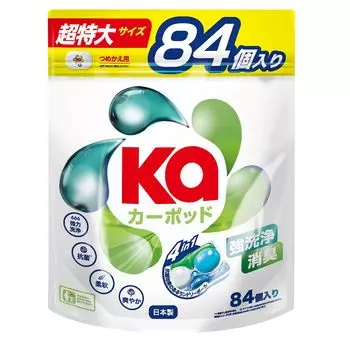 KaPOD Laundry Room Time содержит 84 больших таблетки моющего средства, геля, шарикового моющего средства, сушки, экономии, удобства, антибактериальные, кондиционера для белья, кондиционера для белья,