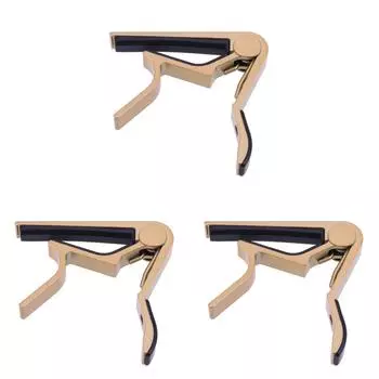 Каподастр из сплава Tune Clamp Key Trigger для акустической электрогитары (Золото)