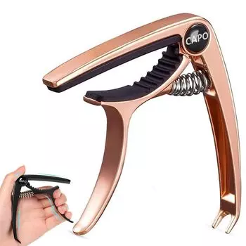 Каподастр Капо цинковый сплав ультралегкий плавная регулировка фиксация легкий высокопрочный функция извлечения бридж-пинов быстрая фиксация гитарный каподастр