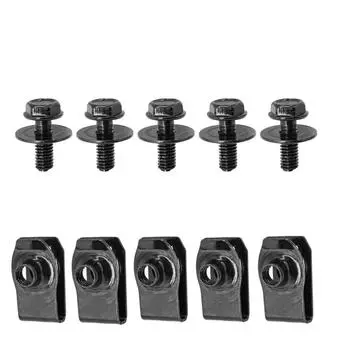 Капот автомобиля Корпус Спиральный бампер Толкающий-вытягивающий железный винт Фиксатор листового железа One Size чёрный