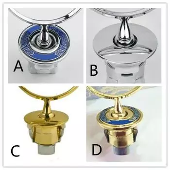 Капот автомобиля Звезда Значок капота Логотип Хромированная эмблема для C-Class E-Class S-Class w163 w204 w211 w210 w220 W124 W140 A