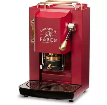 Капсульная кофемашина Faber Pro Deluxe cherry red/gold