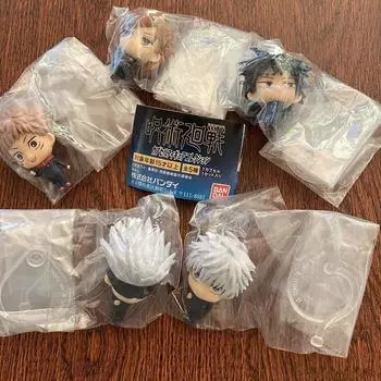 Капсульная коллекция фигурок дзюдзюцу Кайсен, набор всех 5 типов: Юджи Коджо, Мегуми Фусигуро, Бара Кугисаки, Сатору Годзё, без маски