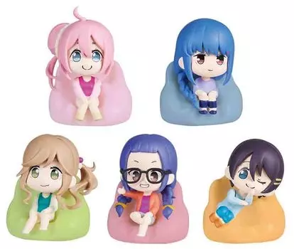 Капсульная коллекция сидячих фигурок Все 5 типов Набор Bushiroad Yurucamp