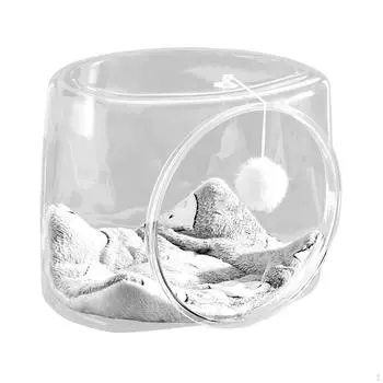 Капсульная кровать для кошек для использования в помещении с мячом для игр и уютным гнездом для кошек и кроликов Square