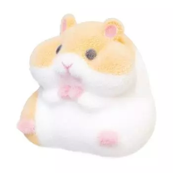 Капсульные игрушки Kawaii Fatty Milky Hamster, флокированные плюшевые куклы, игрушки Gashapon