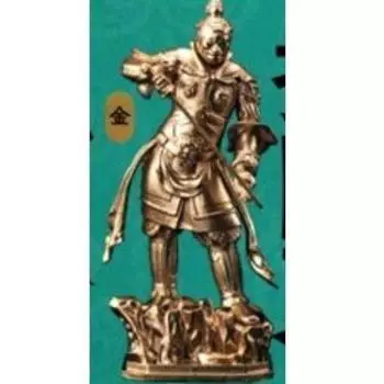 Капсульный Q 3D Каталог буддийских статуй Величественные Четыре Небесных Царя Музей Сокровища Японии 3 [2. Дзикокутэн Золотой] (Отдельный предмет)