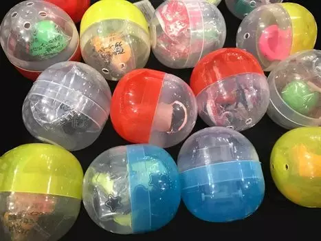 капсула toystep 48 мм с разнообразными игрушками унисекс, цвета, (50 штук)