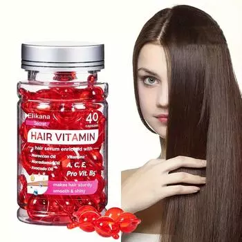 Капсулы эфирного масла для волос. Несмываемый кондиционер для волос, масло для волос, питание и увлажнение волос, капсульный кондиционер 40pcs