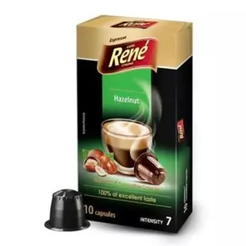 Капсулы Cafernet Hazelnut Nespresso совместимые с кофе 10 капсул