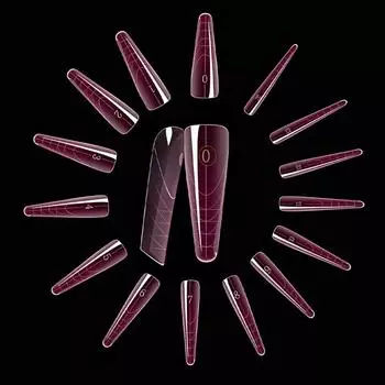 Капсулы для ногтей 150 шт./кор. Искусственные типсы для ногтей с полным покрытием Прозрачные капсулы для ногтей Французский маникюр Накладные ногти Удлинение 1