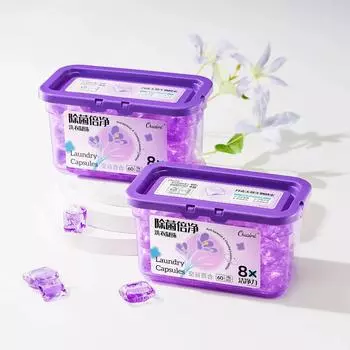 Капсулы для стирки белья, гранулы для стирки с 8-кратной очищающей силой аромата лилии, капсулы для стирки, жидкость для стирки Lily