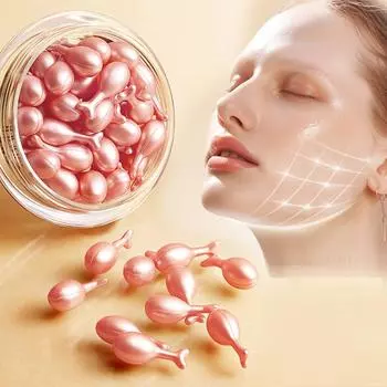 Капсулы коллагеновой олигопептидной эссенции, увлажняющая и питательная эссенция для лица в капсулах 30 шт./бутылка