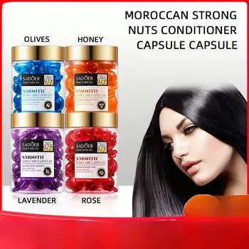 Капсулы кондиционера для волос с аргановым маслом и лавандой SADOER Alcohol